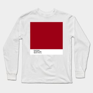 pantone 20-0075 TPM Space Cherry Long Sleeve T-Shirt